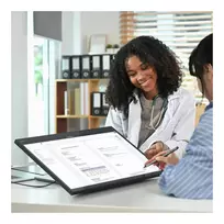 4k monitorius - Alogic Clarity Fold Touch 27" 4K UHD, Touchscreen, juodas/sidabrinis - 4 nuotrauka