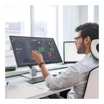 4k monitorius - Alogic Clarity Fold Touch 27" 4K UHD, Touchscreen, juodas/sidabrinis - 5 nuotrauka