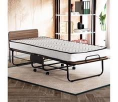 lova viengule - Lova viengulė Kalune Design Katlanır, 80 x 190 cm, balta/juoda, su čiužiniu, su grotelėmis - 2 nuotrauka