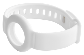smart tag - Prekės aprašymasDELTACO silikoninė apyrankė Apple AirTag, reguliuojamo dydžio, baltaAtspari dili - 4 nuotrauka