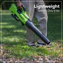 lapu pustuvas - Greenworks BL2206HA1 60V - 13 nuotrauka