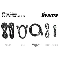 hdmi vga - iiyama ProLite T1731SR-B2S 17" Touchscreen Monitoris - 3 nuotrauka