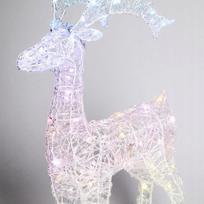 kalediniai elniai - Kalėdinė dekoracija KOOPMAN Šiaurės elnias 75 cm, 80 LED - 3 nuotrauka
