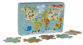 pasaulio zemelapis puzzle - Apli Kids XL dėlionė Pasaulio žemėlapis Apli14550 - 2 nuotrauka