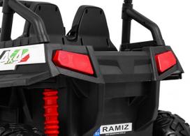 grand buggy - Vaikiškas elektromobilis Ramiz Grand Buggy 4x4 LIFT, balta/juoda (White/Black) - 4 nuotrauka