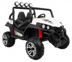 grand buggy - Vaikiškas elektromobilis Ramiz Grand Buggy 4x4 LIFT, balta/juoda (White/Black) - 6 nuotrauka