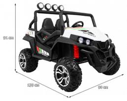 grand buggy - Vaikiškas elektromobilis Ramiz Grand Buggy 4x4 LIFT, balta/juoda (White/Black) - 14 nuotrauka
