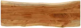 Stalviršis, 120x40x3,8cm, akacijos masyvas, su gyvu kraštu