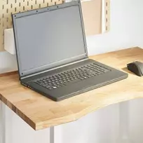 stalviršis neapdorotas 80x50x2,5 cm ąžuolo masyvo stačiakampis