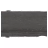 Stalviršis, tamsiai ruda, 100x60x(2-6) cm, medienos masyvas