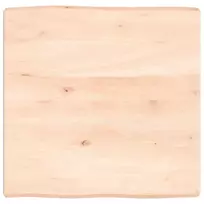 Stalviršis, 60x60x(2-6) cm, medienos masyvas, su gyvu kraštu
