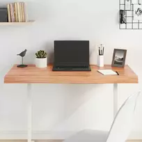 Stalviršis, šviesiai rudas, 100x40x(2-6) cm, medienos masyvas