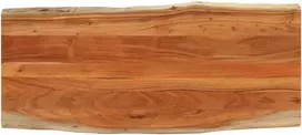 Stalviršis, 140x60x2,5cm, akacijos masyvas, su gyvu kraštu