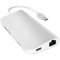 usb c ethernet - „Satechi“ USB-C kelių prievadų adapteris 8K su eternetu V3 – „Kosminė pilka“. - 4 nuotrauka