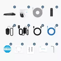reolink p324 - Reolink NVS8-8MD4 PoE sistema 8 kanalų IP kamera - 2 nuotrauka