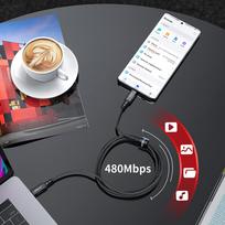 usb pakrovejas 2 - Acefast C4-03 Black - 5 nuotrauka