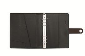 darbo kalendorius timer - Darbo kalendorius Timer MAXI A5 organizer GENUINE LEATHER, juodos spalvos - 3 nuotrauka