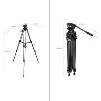trikojis fotoaparatui - SmallRig 3751 trikojis su skysčio galvute AD-01 - 5 nuotrauka