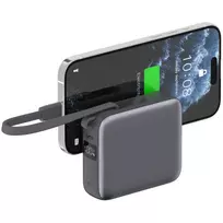 22.5w 10000mah - 4smarts Pocket Dual Cord, 10000mAh, 22.5W, pilkas (gray) - 3 nuotrauka