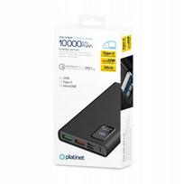 10000 power bank - Platinet power bank 10000mAh PD QC LED, black - 3 nuotrauka