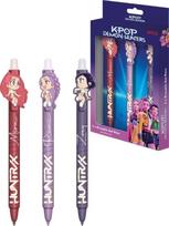 popit - Rašiklių rinkinys KPOP Kids Euroswan K-Pop Demon Hunters, ištrinami, 3 vnt. - 1 nuotrauka