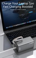 power bank 65w - Dudao K65+, 30000mAh, 65W, juodas (black) - 4 nuotrauka