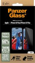 privacy screen protector iphone 16 - PanzerGlass Screen protector  Apple  iPhone 16 Plus/iPhone 15 Plus  Tempered glass  Bl - 4 nuotrauka