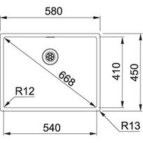 plieno plautuve - Plautuvė Franke Box BXX 110-54/ BXX 210-54 (127.0375.278) - 2 nuotrauka