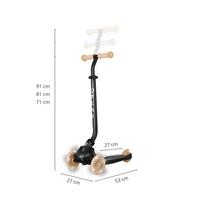 paspirtukas 3in1 - QPLAY Sema Evo 3in1 Khaki (Chaki) - 6 nuotrauka