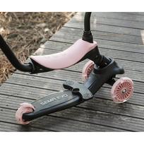 paspirtukas 3in1 - QPLAY SEMA Evo 3in1, koralų rožinis (Coral Pink) - 5 nuotrauka