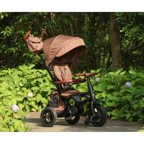 triratukas qplay - Qplay triratukas Rito Deluxe Brown (Rudas) - 7 nuotrauka