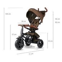 triratukas qplay - Qplay triratukas Rito Deluxe Brown (Rudas) - 8 nuotrauka