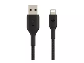 usb a to lightning apple - Belkin Boost Charge USB-A to Lightning 1m Juodas (Black) (CAA002BT1MBK) - 2 nuotrauka