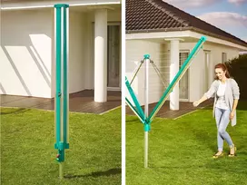 skalbiniu drabuziu dziovykle - Drabužių džiovykla Leifheit Linomatic 600 Deluxe, 175 cm - 2 nuotrauka