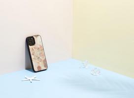 case iphone 12 pro max pink - iKins case for Apple iPhone 12 Pro Max pink marble - 2 nuotrauka