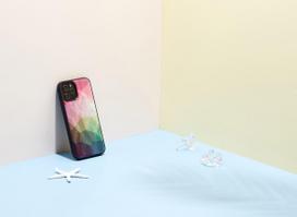 iphone 12 pro max case - iKins case for Apple iPhone 12 Pro Max water flower juodas - 2 nuotrauka