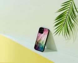 iphone 12 pro max case - iKins case for Apple iPhone 12 Pro Max water flower juodas - 3 nuotrauka
