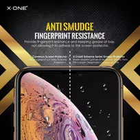juodas apsauginis stiklas iphone - X-One Extreme Shock Eliminator for iPhone 7 black - 4 nuotrauka