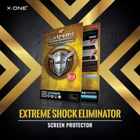 juodas apsauginis stiklas iphone - X-One Extreme Shock Eliminator for iPhone 7 black - 6 nuotrauka