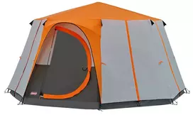 tentas palapine -  Coleman Octagon 8 2000019550, oranžinė/pilka - 3 nuotrauka