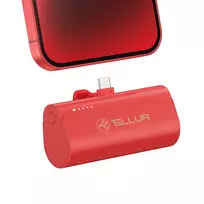 atsarginis maitinimo saltinis power bank - Tellur PD202 Powerbank 5000mAh red - 9 nuotrauka