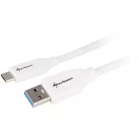 usb 3.2 gen 2 usb c cable - Sharkoon USB 3.1 Cable A-C - baltas - 1m - 3 nuotrauka