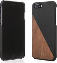 iphone 8 plus - Woodcessories "EcoSplit Wooden Leather iPhone 7 Plus/ 8 Plus" Walnut/ Black - 4 nuotrauka