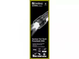 sandberg powerbank - Sandberg Survivor 7in1 Torch Powerbank 5000 - 3 nuotrauka