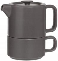 arbatinukas su puodeliu - Secret de Gourmet 400 ml, pilkas (Gray) - 2 nuotrauka