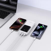 power bank 20000mah 22.5w - Tech-Protect PB02 20000mAh 22.5W, balta - 3 nuotrauka