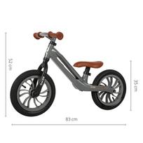 cross dviracai - Qplay balansinis dviratis Racer, Grey - 3 nuotrauka