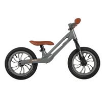 cross dviracai - Qplay balansinis dviratis Racer, Grey - 5 nuotrauka