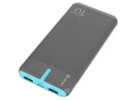 10000mah power bank - Tracer EnerGo 10000mAh Power Bank gray/blue - 5 nuotrauka