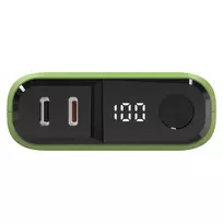 10000 power bank - RealPower PB-10000C PD+ 10000 mAh, šviesiai žalia - 5 nuotrauka